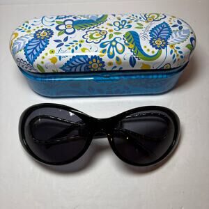 Brighton “Mira Flor” Vintage Black Sunglasses w/Silver Accents& AfterMarket Case Brighton Black Sunglasses for Women on Sale up to 90% Off  main image 2